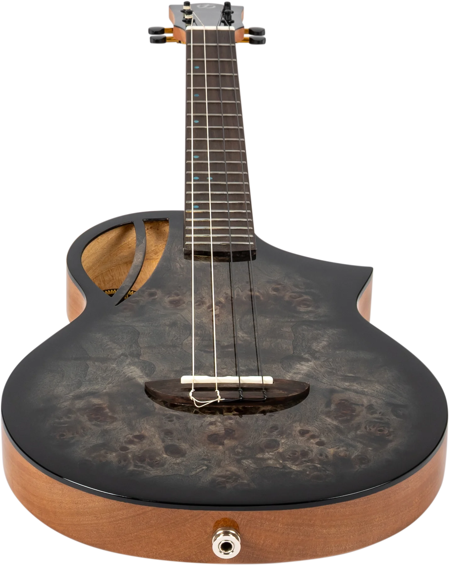 Aviator Galaxy Baritone Ukulele Brown Galaxy Burst CE